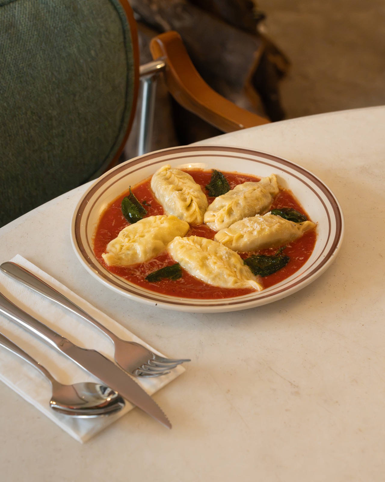 Handmade pasta at Bella and Georgy